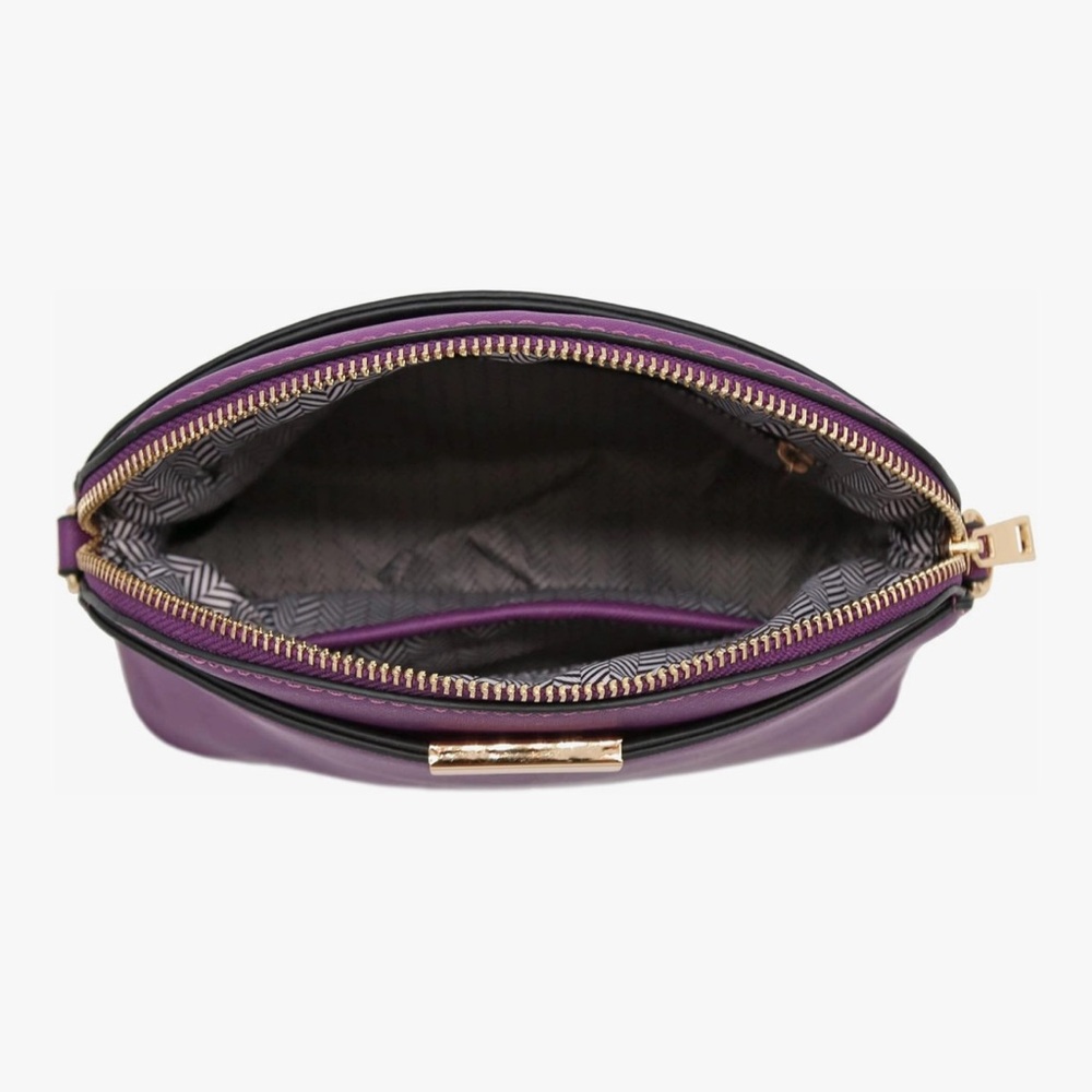 Elegant Purple Dome Crossbody Bag, NWT!! - Picture 3 of 7